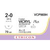 Vicryl Plus gecoat violet 2-0, CP-2 naald, VCP969H, 36 stuks