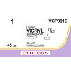 Vicryl Plus ongekleurd 1, VCP981E, 24 stuks
