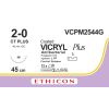 Vicryl Plus violet 2, CT PLUS C-R naald, VCPM2544G, 12 stuks