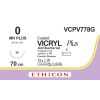 Vicryl Plus gecoat violet 0, MH PLUS CR naald, VCPV778G, 12 stuks