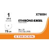Ethibond Excel groen 1, UR-5 naald, X7909H, 36 stuks