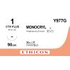 Monocryl violet 1, CTX PLUS naald, Y977G, 12 stuks