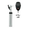 HEINE BETA 200 LED diagnostiekset: BETA 200 LED oftalmoscoop, BETA 200 LED F.O. otoscoop, BETA4 USB oplaadbaar handvat 3,5 V, USB-kabel en E4-USB plug-in voeding (A-132.28.388)