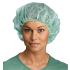 Basismuts Annie groen met elastiek L (zonder latex), per 150 stuks