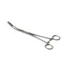 Maier koorntang met cremaillere (slot) 25 cm gebogen RVS