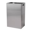 Sanfer Afvalbak met open inworp, RVS 50 Liter 