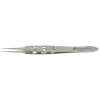 Rechte FUE-forceps met dunne gebogen schaft