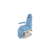 Elegance behandelstoel 4 motoren blauw