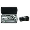 HEINE Classic+ F.O. laryngoscoopset F-119 met standaard F.O.4 NT XHL oplaadhandvat 3,5 V Li-ion en NT4 tafellader