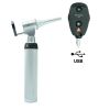 HEINE G100 LED VET spleetverlichtingskop + BETA 200 LED oftalmoscoop diagnostische set met 2x BETA4 USB oplaadhandvat, plug-in voeding, specula en harde koffer (3,5 V)