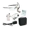 HEINE MicroLight2 LED hoofdverlichting op S-FRAME met mPack mini, riemclip, E4-USB plug-in voeding, USB-kabel en etui