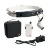 HEINE MicroLight2 LED hoofdverlichting op lichte hoofdband met mPack mini, riemclip, E4-USB plug-in voeding en etui