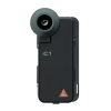 HEINE iC1 digitale dermatoscoop set met contactplaat met schaalverdeling, smartphone-case iC1/5 voor Apple iPhone 5s en SE (1e generatie), USB-kabel en medisch goedgekeurde voeding
