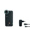 HEINE iC1 digitale dermatoscoop set met contactplaat met schaalverdeling, smartphone-case iC1/12 Pro voor Apple iPhone 12 Pro, USB-kabel en medisch goedgekeurde voeding