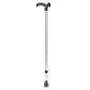 Servocare anatomische wandelstok links, zilver, hoogteverstelbaar 74 – 94 cm