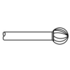 Geribbelde bal 4 mm, M-4B-G1