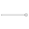 Diamantkogel 3 mm, 15 cm lang, MA15-3SD