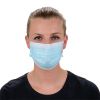MediWare chirurgisch mondmasker Type IIR, 3-laags, blauw/wit (met oorelastieken)