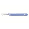 Swann Morton safety scalpel met intrekbare beschermkap, wegwerp, RVS, nr. 11