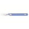 Swann Morton safety scalpel met intrekbare beschermkap, wegwerp, RVS, nr. 24, bulkverpakking, niet-steriel