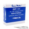 Swann Morton scalpelmesjes carbon, niet steriel, nr. 11P