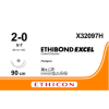 Ethibond Excel groen 2-0, V-7 + 1 RC PLDGT naald, X32097H, 36 stuks