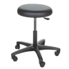 Tabouret Economy Zwart, harde wielen