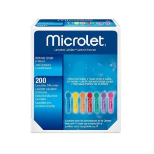 Microlet gekleurde lancetten, 200 stuks