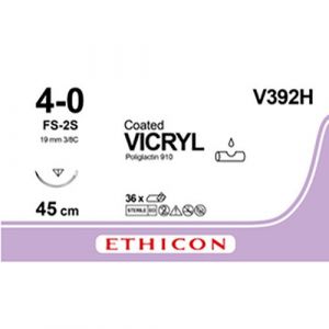 Vicryl 4-0 V392H FS-2S, 36 stuks