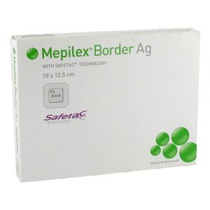 Mepilex Border AG 10 x 12,5 cm, 5 stuks