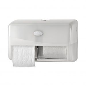 Toiletrolhouder Duo, compact, wit