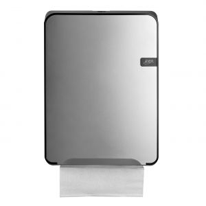 Quartz Silver handdoekdispenser voor Multifold en C-fold