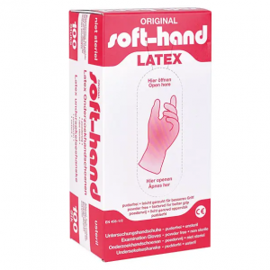 Soft-hand Latex handschoenen PV Large, 100 stuks