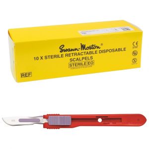 Swann Morton intrekbare scalpels RVS, steriel, nr. 21 (10 st.)