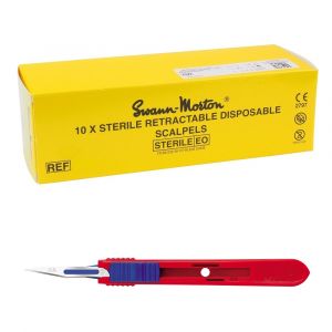 Swann Morton intrekbare scalpels RVS, steriel, nr. 11P (10 st.)