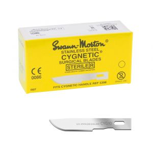 Swann Morton cygnetic scalpelmes RVS, steriel, nr. 10