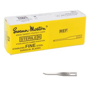 Swann Morton fijne scalpelmesjes RVS, steriel, nr. SM65A