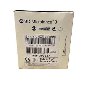 BD Microlance 3 Wit 16G, 1,6 x 40 mm, 100 stuks