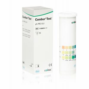Combur 3 urine teststrips, 50 stuks