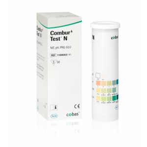 Combur 4 N urine teststrips, 50 stuks