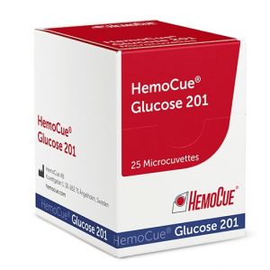 Hemocue Glucose 201 cuvet, 25 stuks